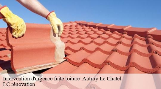 Intervention d'urgence fuite toiture