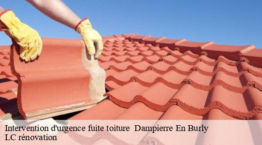 Intervention d'urgence fuite toiture