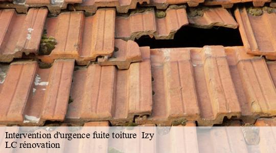 Intervention d'urgence fuite toiture 