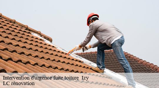 Intervention d'urgence fuite toiture 