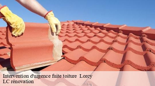 Intervention d'urgence fuite toiture